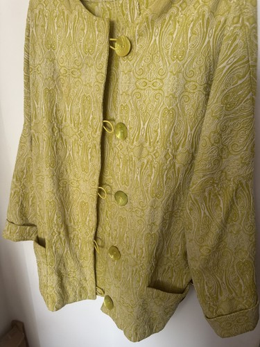 Gelber blazer mit - gelber,