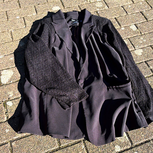 Xxl damen blazer schwarz mit - damen,