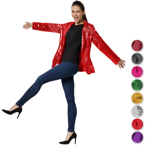 Damen pailletten blazer - damen,
