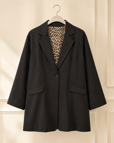 Damen curvy blazer leo futter - curvy, leo-futter