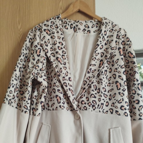 Mantel blazer leo print mode - leo-print,