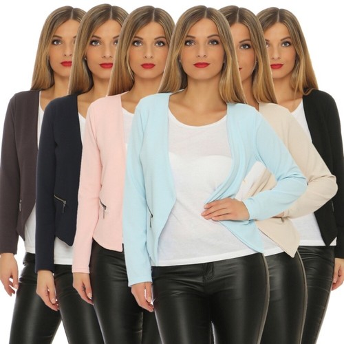 Damen blazer langarm jacke - blazer,